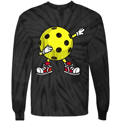 Cute Pickleball Design For Wo Dink Pickleball Player Tie-Dye Long Sleeve Shirt