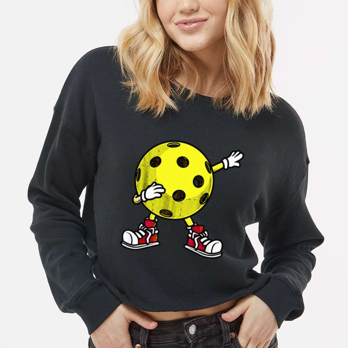 Cute Pickleball Design For Wo Dink Pickleball Player Cropped Pullover Crew