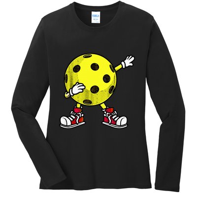 Cute Pickleball Design For Wo Dink Pickleball Player Ladies Long Sleeve Shirt