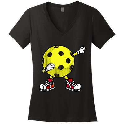 Cute Pickleball Design For Wo Dink Pickleball Player Women's V-Neck T-Shirt