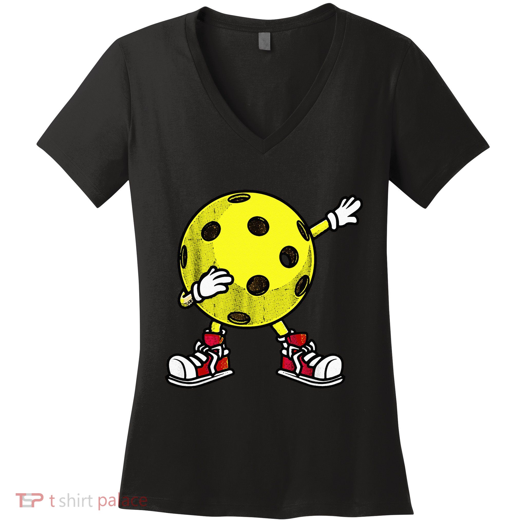 Cute Pickleball Design For Wo Dink Pickleball Player Women's V-Neck T-Shirt