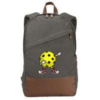 Cute Pickleball Design For Wo Dink Pickleball Player Cotton Canvas Backpack