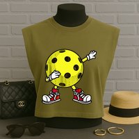 Cute Pickleball Design For Wo Dink Pickleball Player Garment-Dyed Women's Muscle Tee
