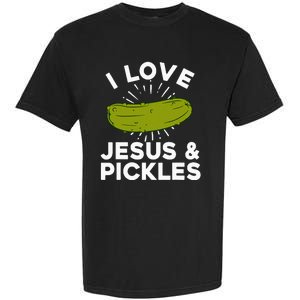 Cute Pickle Design For Women Jesus Pickle Lovers Garment-Dyed Heavyweight T-Shirt