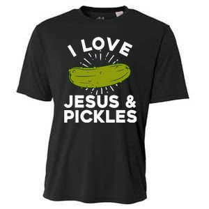 Cute Pickle Design For Women Jesus Pickle Lovers Cooling Performance Crew T-Shirt