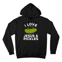 Cute Pickle Design For Women Jesus Pickle Lovers Hoodie