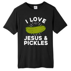 Cute Pickle Design For Women Jesus Pickle Lovers Tall Fusion ChromaSoft Performance T-Shirt