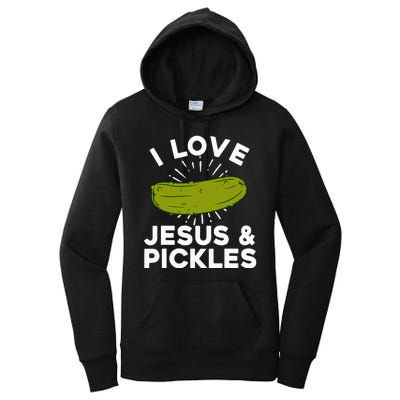 Cute Pickle Design For Women Jesus Pickle Lovers Women's Pullover Hoodie