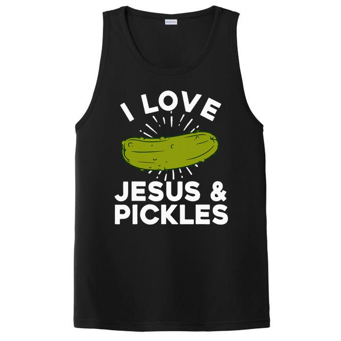 Cute Pickle Design For Women Jesus Pickle Lovers PosiCharge Competitor Tank