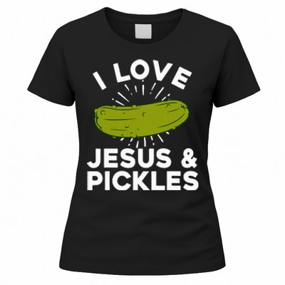 Cute Pickle Design For Women Jesus Pickle Lovers Women's T-Shirt