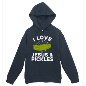 Cute Pickle Design For Women Jesus Pickle Lovers Urban Pullover Hoodie