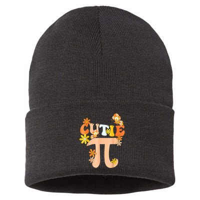 Cutie Pi Day Math Teacher Sustainable Knit Beanie