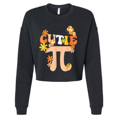 Cutie Pi Day Math Teacher Cropped Pullover Crew