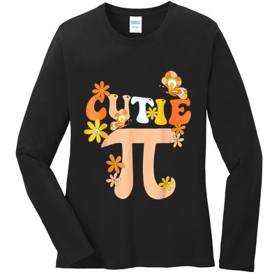 Cutie Pi Day Math Teacher Ladies Long Sleeve Shirt