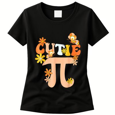Cutie Pi Day Math Teacher Womens T-Shirt