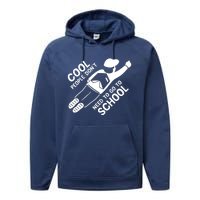 Cool People DonT Need To Go To School Performance Fleece Hoodie