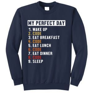 Coding Perfect Day Coder Engineer Software Developer Sweatshirt