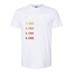 Coding Perfect Day Coder Engineer Software Developer Softstyle® CVC T-Shirt