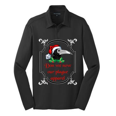 Christmas Plague Doctor Mask Don We Now Our Plague Great Gift Silk Touch Performance Long Sleeve Polo