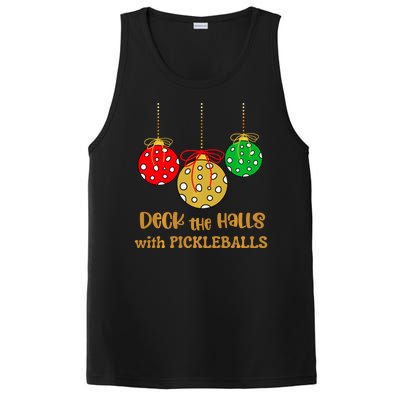 Christmas Pickleball Deck The Halls With Pickleballs PosiCharge Competitor Tank