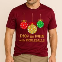 Christmas Pickleball Deck The Halls With Pickleballs Performance Shirt