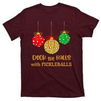 Christmas Pickleball Deck The Halls With Pickleballs T-Shirt