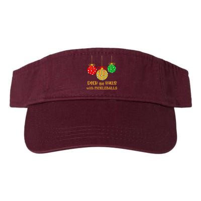 Christmas Pickleball Deck The Halls With Pickleballs Visor