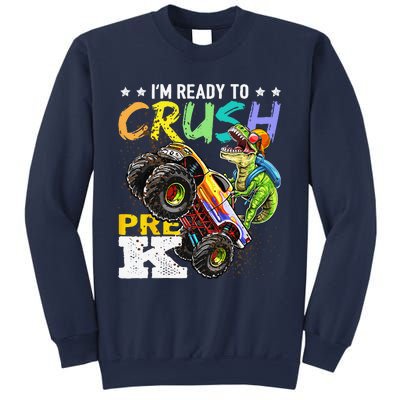 Crush PreK Dinosaur Monster Truck Back To School Gifts Sweatshirt