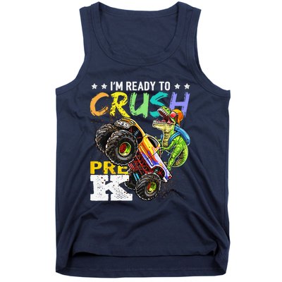 Crush PreK Dinosaur Monster Truck Back To School Gifts Tank Top