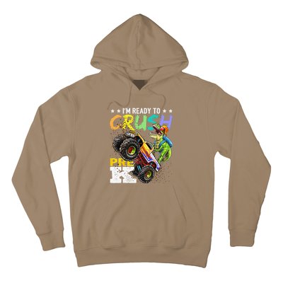 Crush PreK Dinosaur Monster Truck Back To School Gifts Hoodie