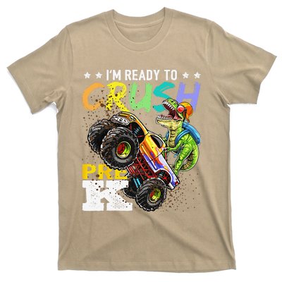 Crush PreK Dinosaur Monster Truck Back To School Gifts T-Shirt