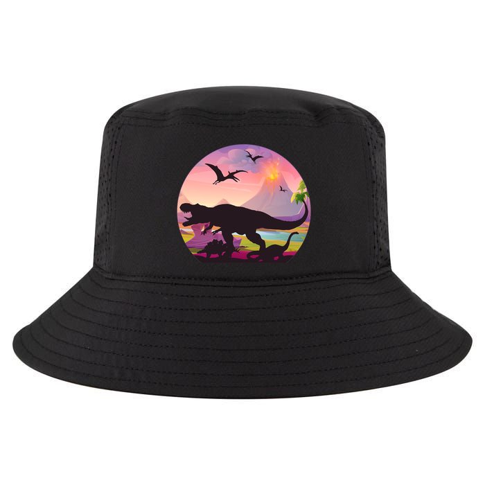 Cool Prehistoric Dinosaur Land Cool Comfort Performance Bucket Hat