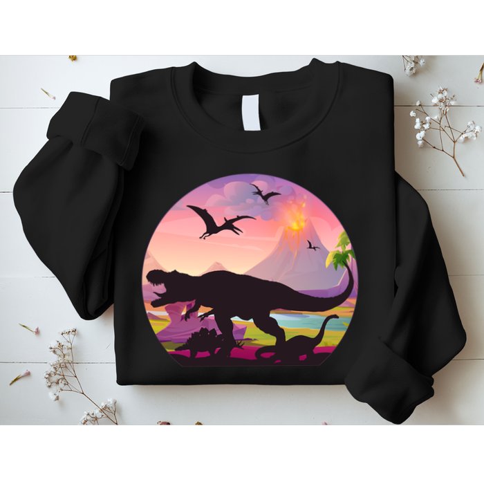 Cool Prehistoric Dinosaur Land Sweatshirt