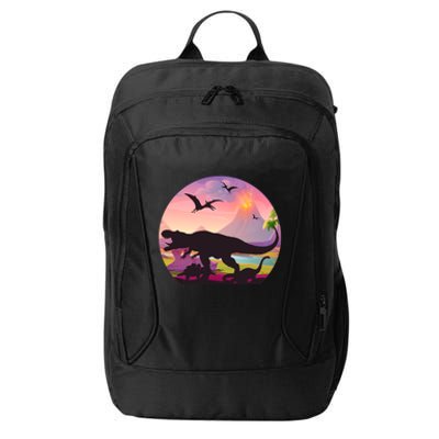 Cool Prehistoric Dinosaur Land City Backpack