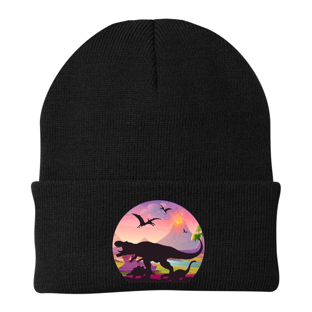 Cool Prehistoric Dinosaur Land Beanie