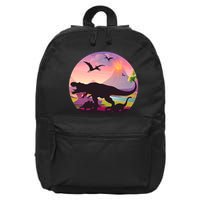 Cool Prehistoric Dinosaur Land 16 in Basic Backpack
