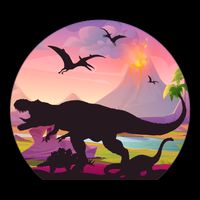 Cool Prehistoric Dinosaur Land 16 in Basic Backpack