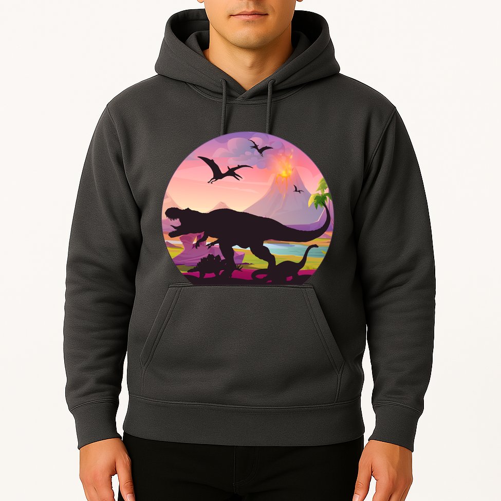 Cool Prehistoric Dinosaur Land Hoodie
