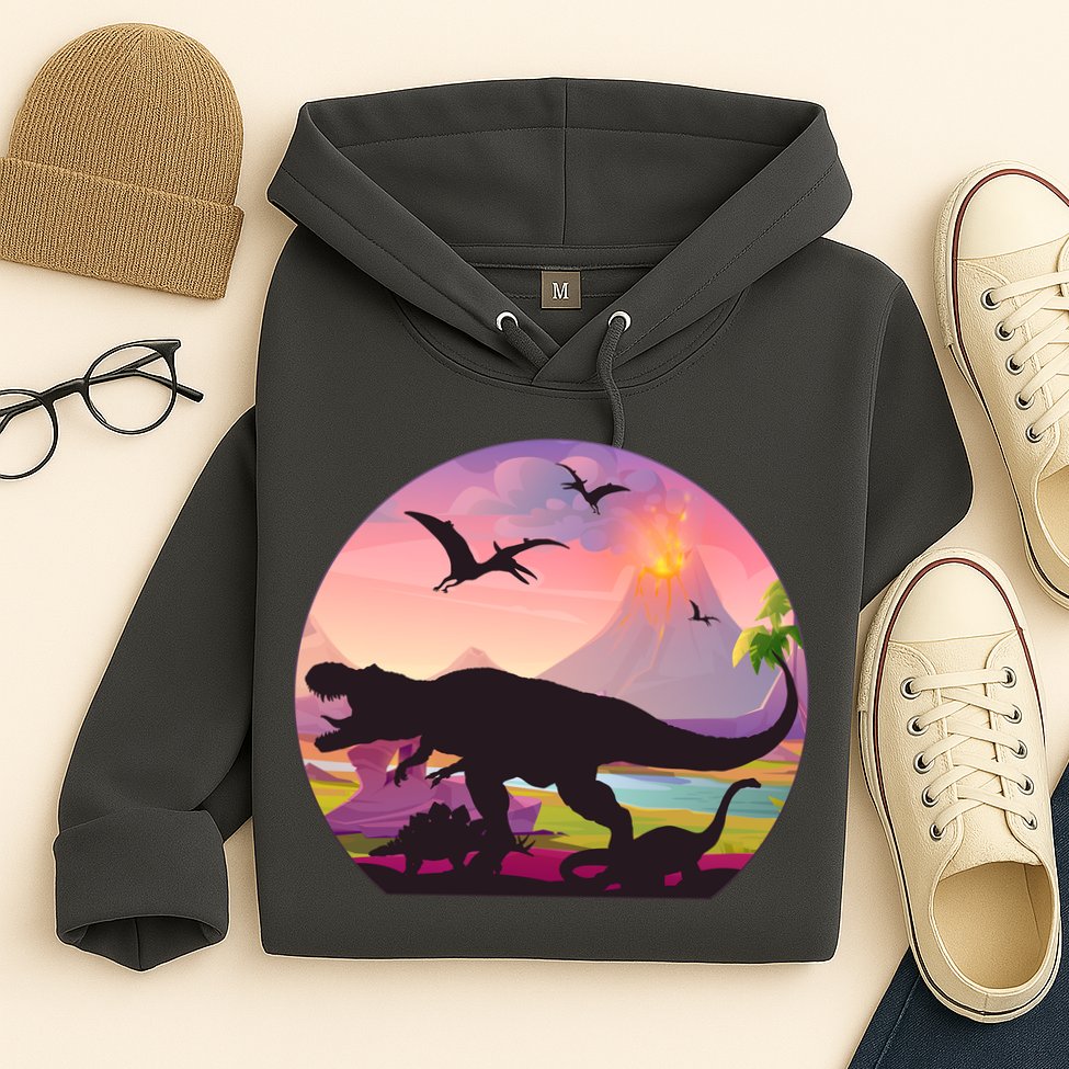 Cool Prehistoric Dinosaur Land Hoodie