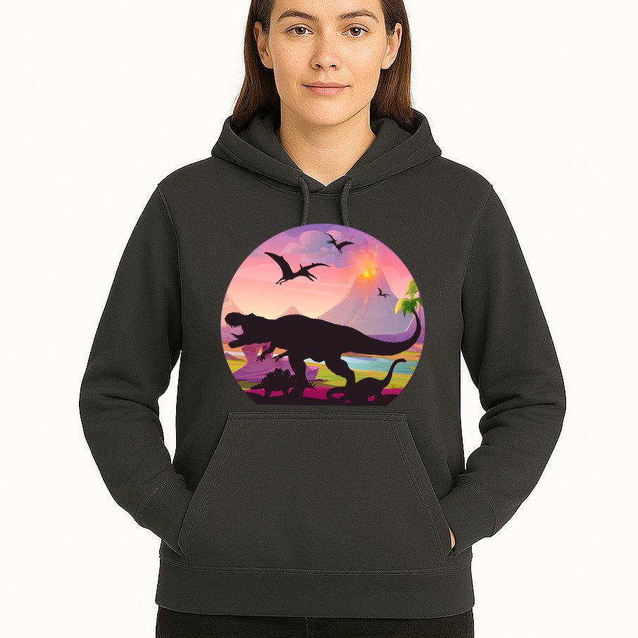 Cool Prehistoric Dinosaur Land Hoodie