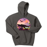 Cool Prehistoric Dinosaur Land Kids Hoodie