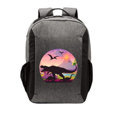 Cool Prehistoric Dinosaur Land Vector Backpack