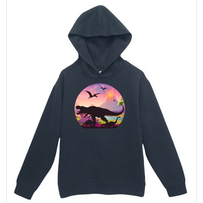 Cool Prehistoric Dinosaur Land Urban Pullover Hoodie