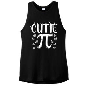 Cutie Pi Day Math Lover Gift Ladies PosiCharge Tri-Blend Wicking Tank