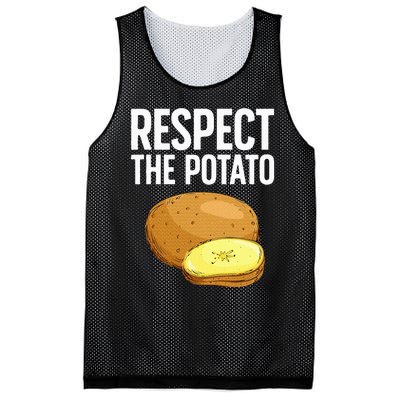 Cool Potato Design For Vegetable Potato Lover Mesh Reversible Basketball Jersey Tank