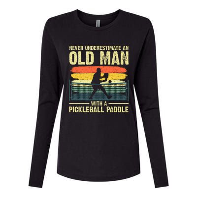 Cool Pickleball Design For Grandpa Pickleball Player Womens Cotton Relaxed Long Sleeve T-Shirt