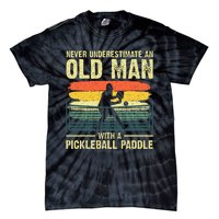 Cool Pickleball Design For Grandpa Pickleball Player Tie-Dye T-Shirt