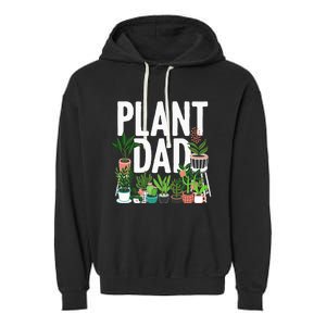 Cool Plant Design For Men Dad Gardener Garden Plant Lover Garment-Dyed Fleece Hoodie