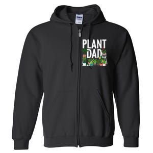 Cool Plant Design For Men Dad Gardener Garden Plant Lover Full Zip Hoodie