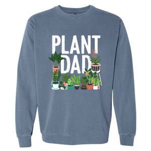 Cool Plant Design For Men Dad Gardener Garden Plant Lover Garment-Dyed Sweatshirt